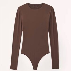 NWOT Abercrombie & Fitch Taupe Seamless Bodysuit